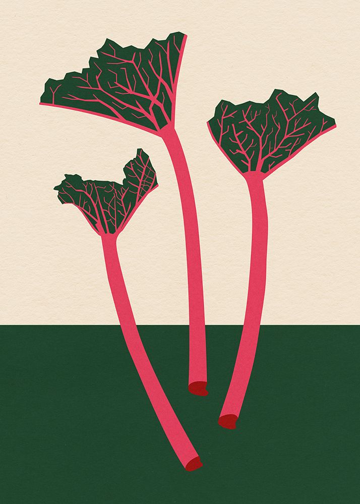 Swedish Garden Rhabarber art print by Rosi Feist for $57.95 CAD