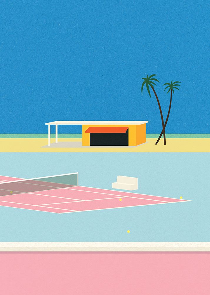 Tennis By the Beach art print by Rosi Feist for $57.95 CAD