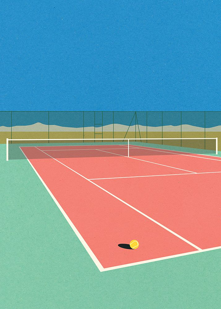 Tennis Court In the Desert art print by Rosi Feist for $57.95 CAD