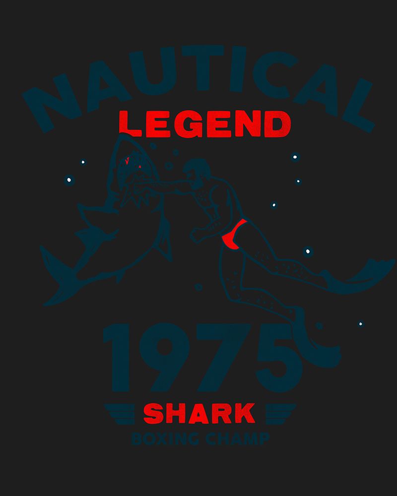 Shark Boxing.png art print by The Whiskey Ginger for $57.95 CAD