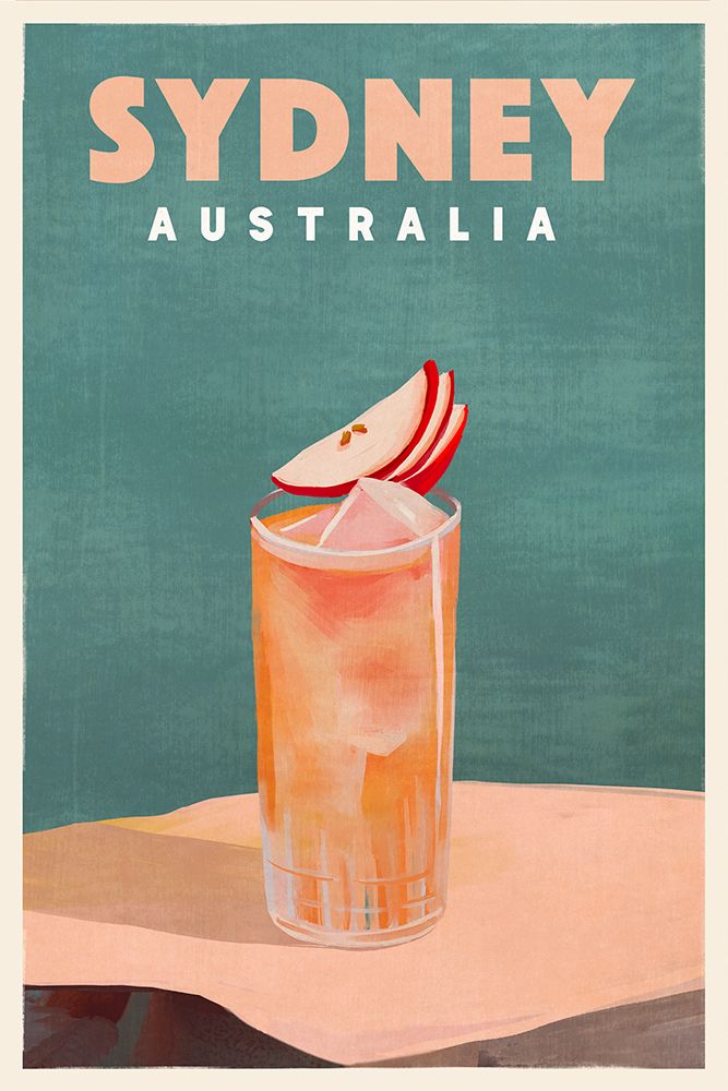 Sydney Australia Cocktail Bar Decor art print by The Whiskey Ginger for $57.95 CAD