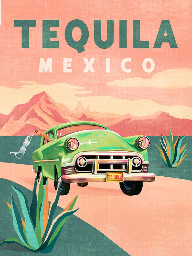 Tequila Mexico art print by The Whiskey Ginger for $57.95 CAD