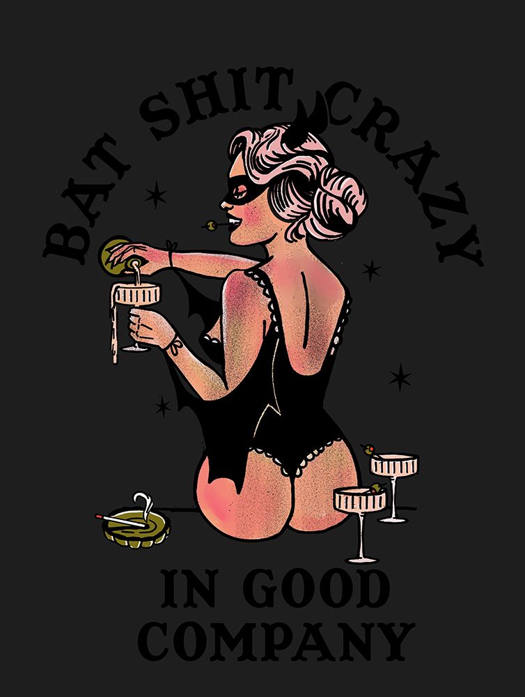 Bat Shit.png art print by The Whiskey Ginger for $57.95 CAD