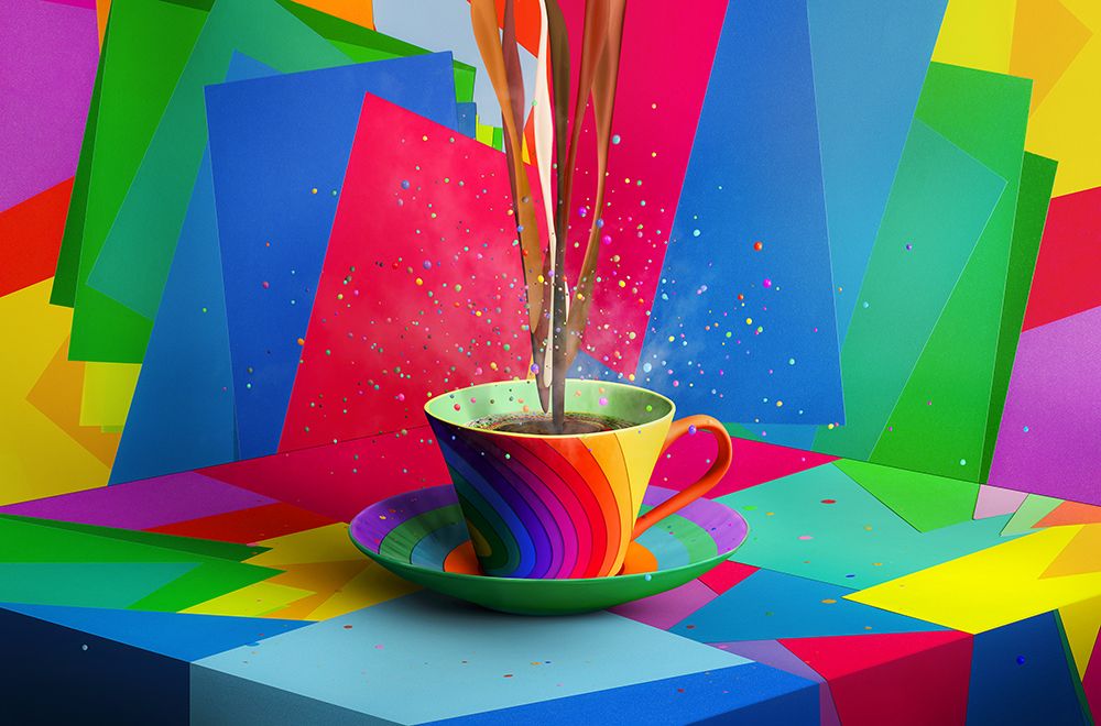 Chromatic Coffee art print by kazutoshikawakami for $57.95 CAD