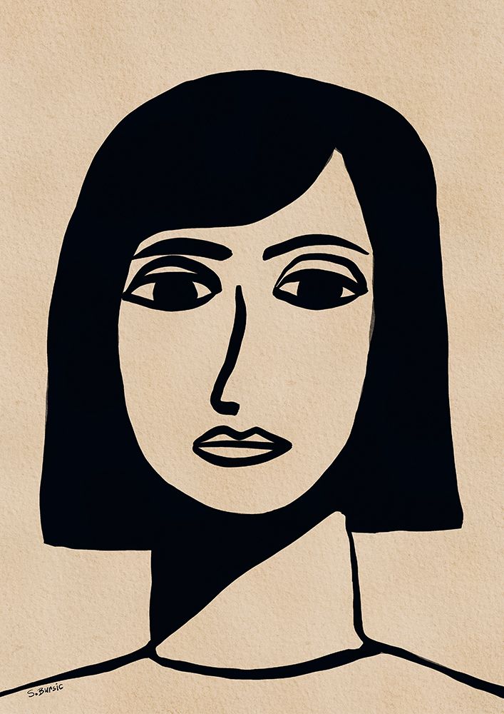 Face of woman art print by Sharyn Bursic for $57.95 CAD