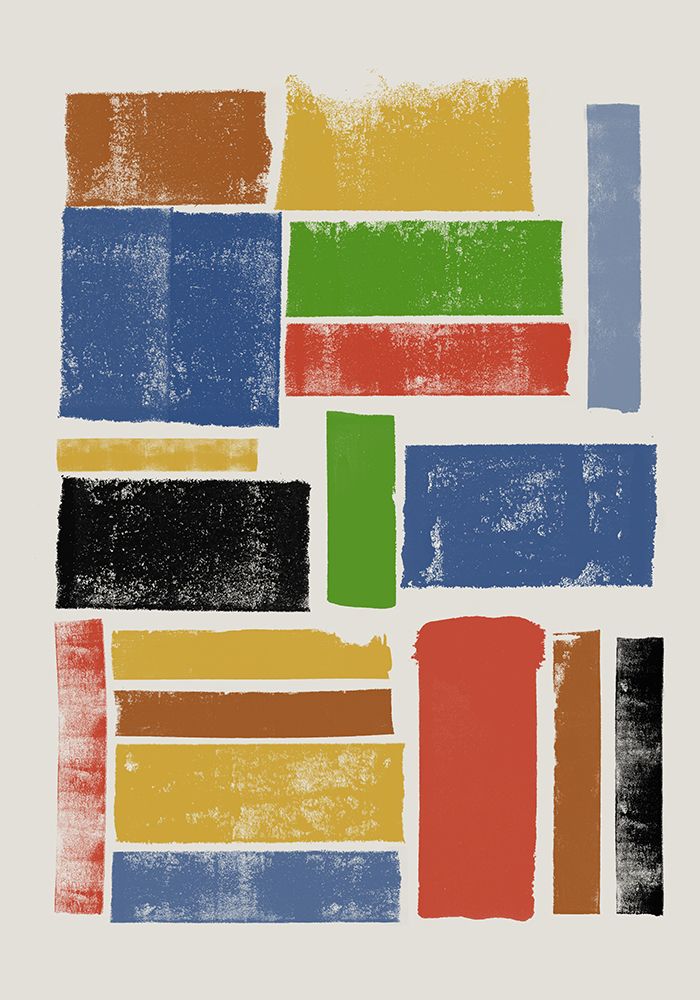 COLOR LINO CUT COMPOSITION art print by The Miuus Studio for $57.95 CAD