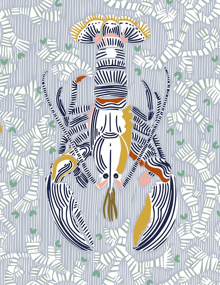 Crustacean Core grey art print by Annick for $57.95 CAD