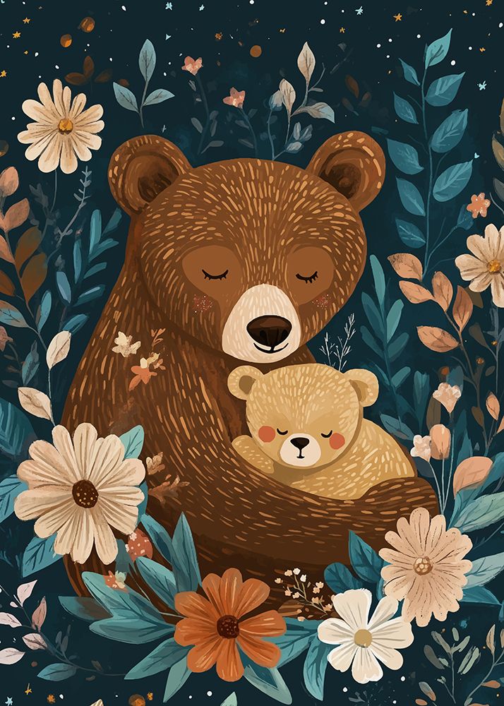 Mama Bear With Cub art print by Andreas Magnusson for $57.95 CAD