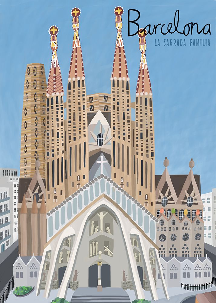 The Sagrada Familia art print by Carla Daly for $57.95 CAD