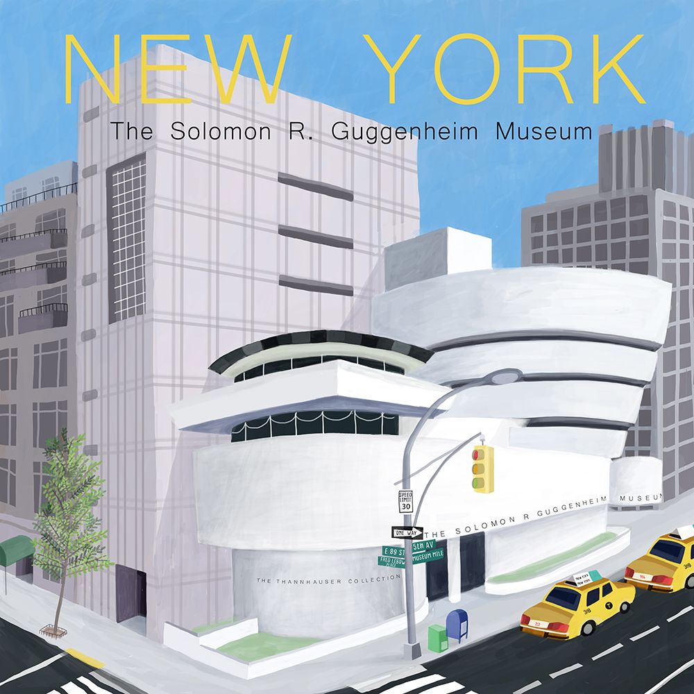 Dal 224c Newyork Guiggenheim 30x30 art print by Carla Daly for $57.95 CAD