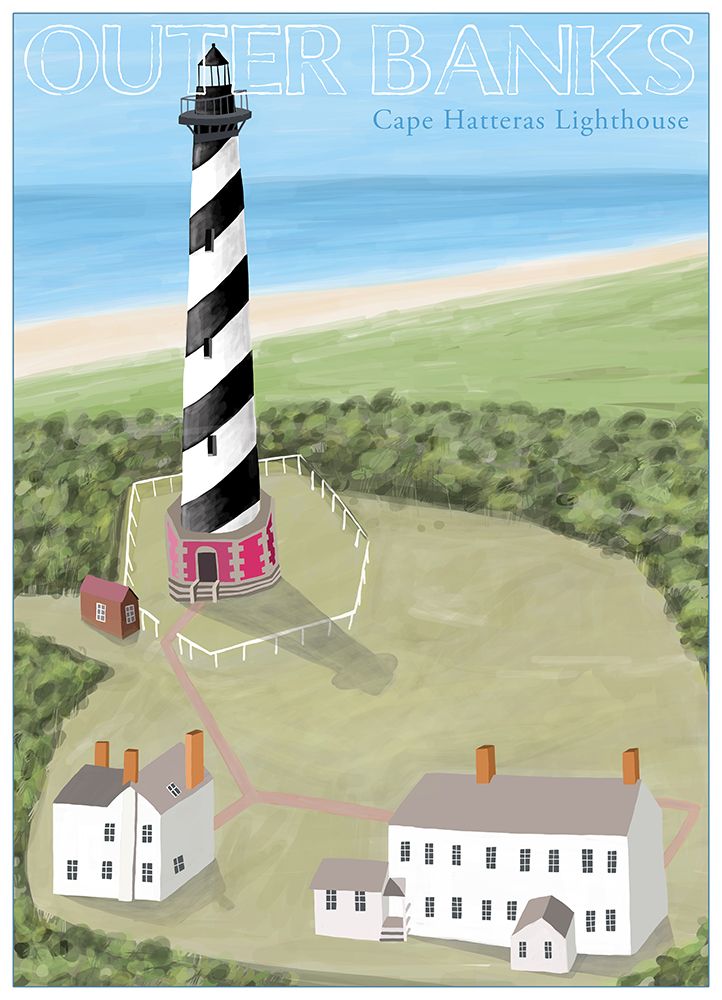 Dalc 197 Outer Banks Hatteras 25x35 art print by Carla Daly for $57.95 CAD