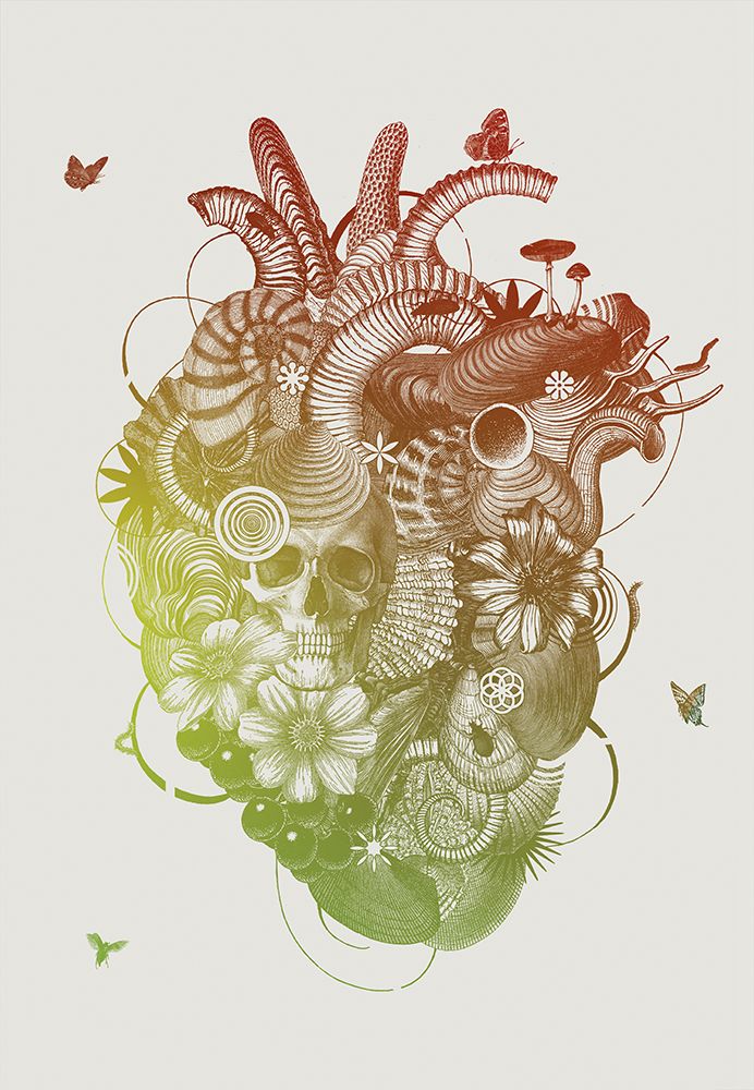 Heart art print by Jaco Putker for $57.95 CAD