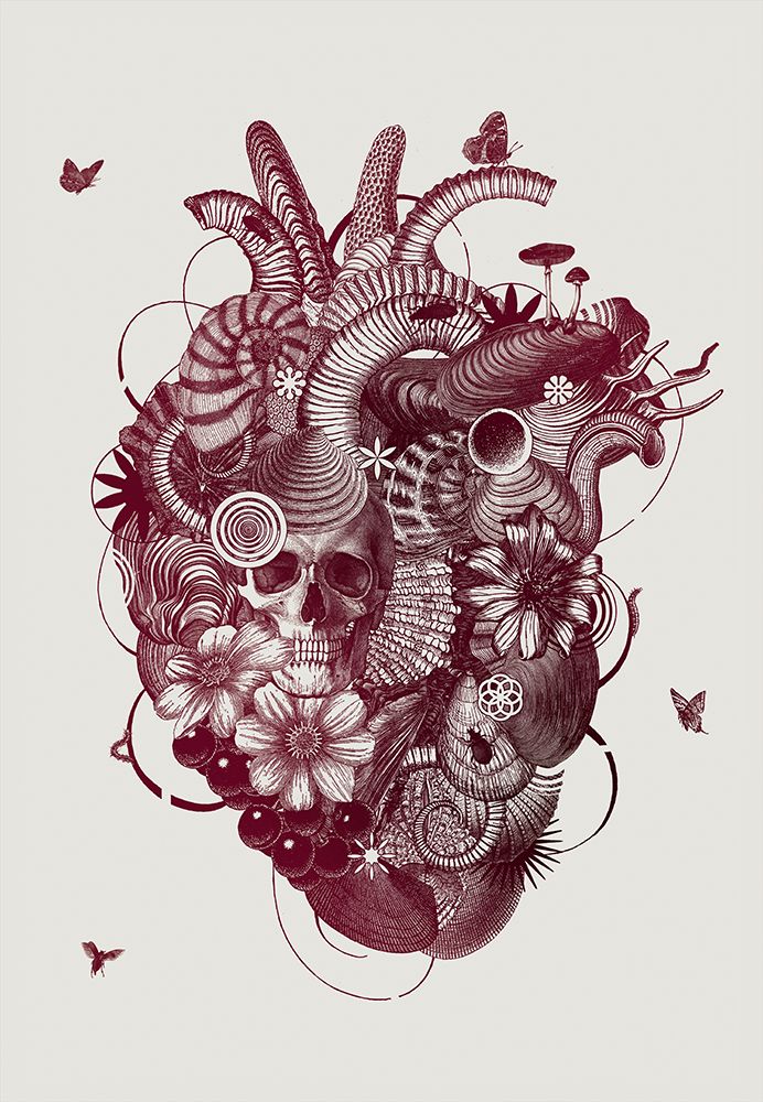 Heart art print by Jaco Putker for $57.95 CAD