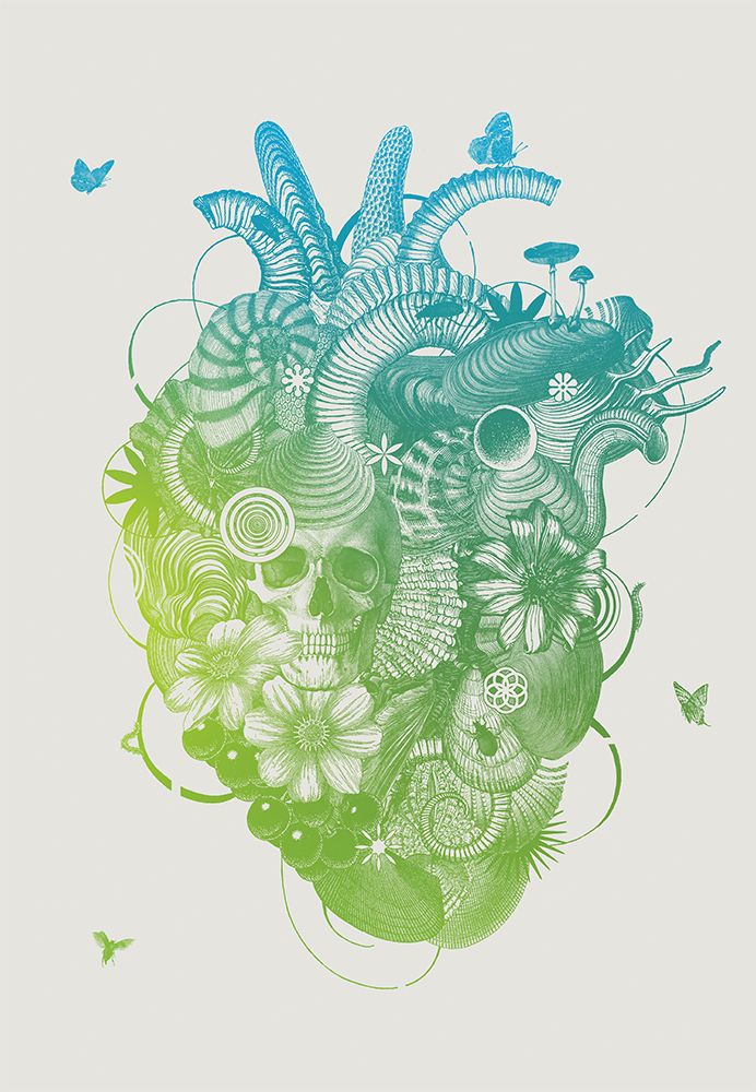 Heart art print by Jaco Putker for $57.95 CAD