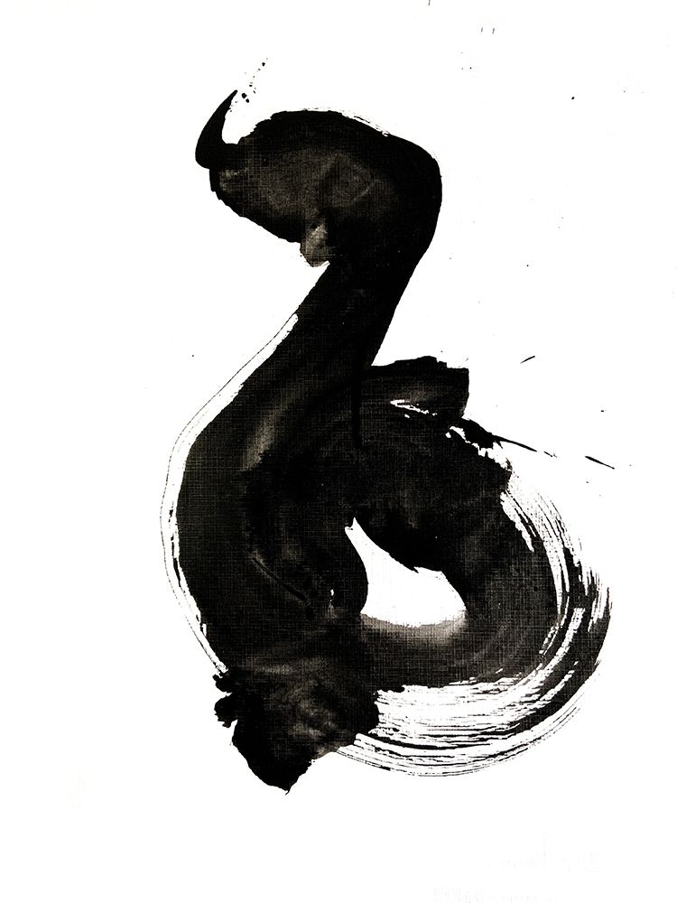 Abstract Black Stroke art print by Nilesh Kulkarni for $57.95 CAD