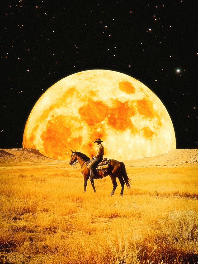 Lunar Cowboy art print by Taudalpoi for $57.95 CAD