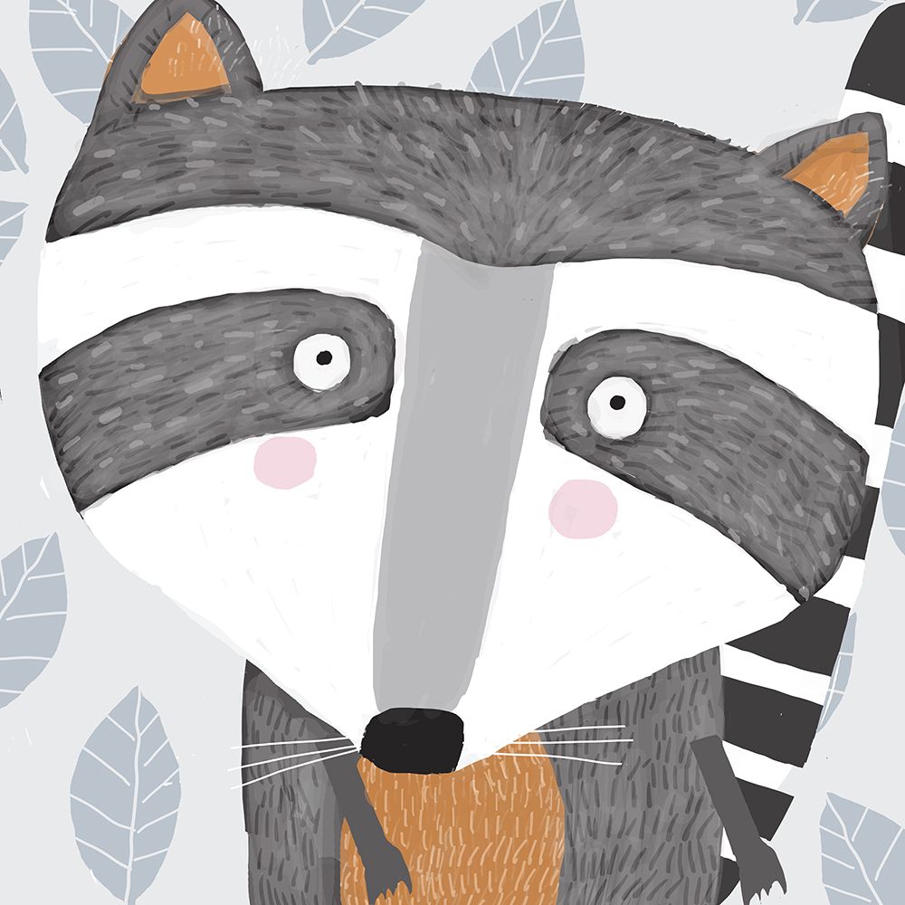 X Racoon Face2 art print by Carla Daly for $57.95 CAD