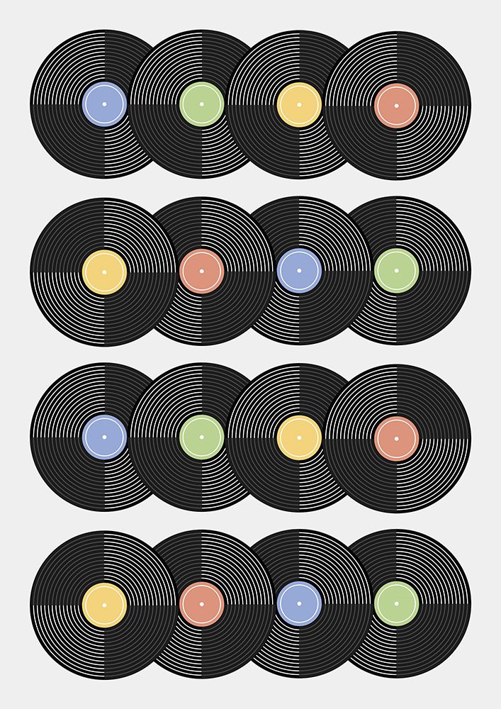 Vinyl Pattern #1 art print by kathrinmay for $57.95 CAD