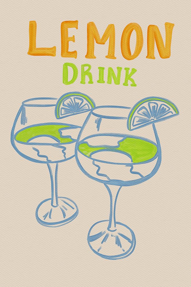 LEMON DRINK art print by DePaulo for $57.95 CAD