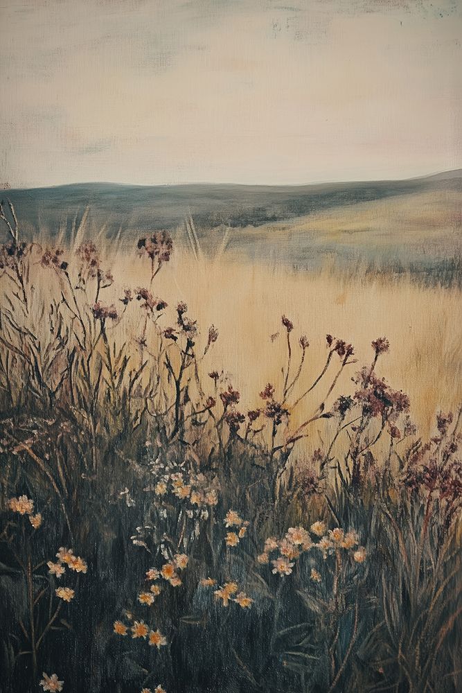 Landscape Wild Flower art print by Melloi Art Prints for $57.95 CAD