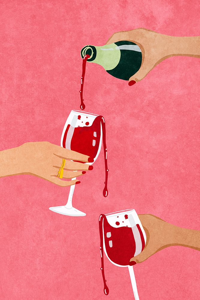 Cheers to my Girl Gang art print by Raissa Oltmanns for $57.95 CAD