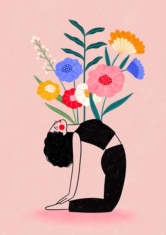 Yoga art print by Bea Muller for $57.95 CAD