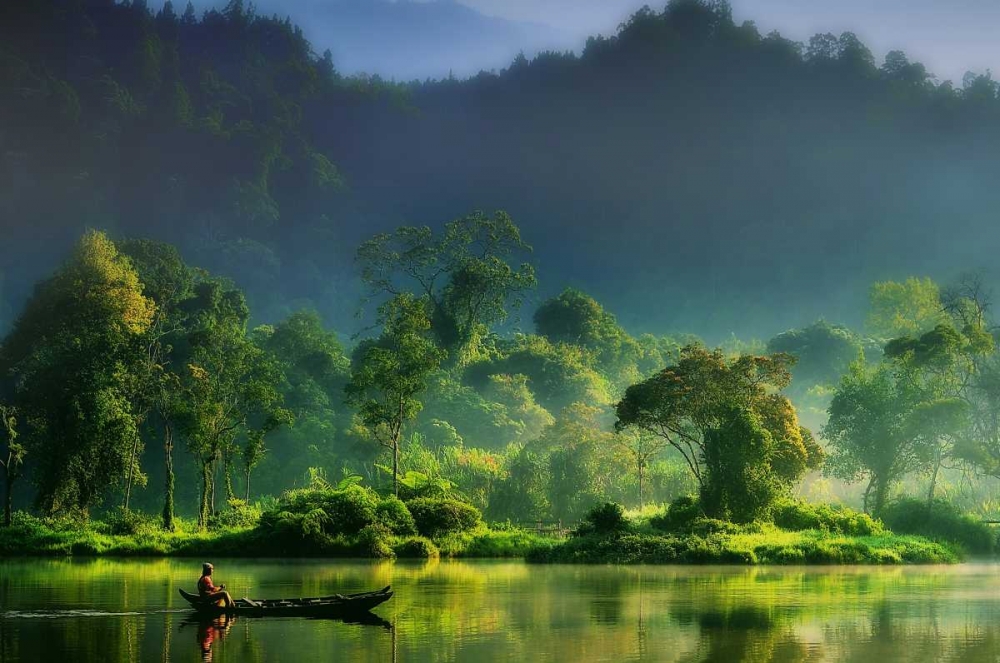 Painting Of Nature art print by Hardibudi for $57.95 CAD