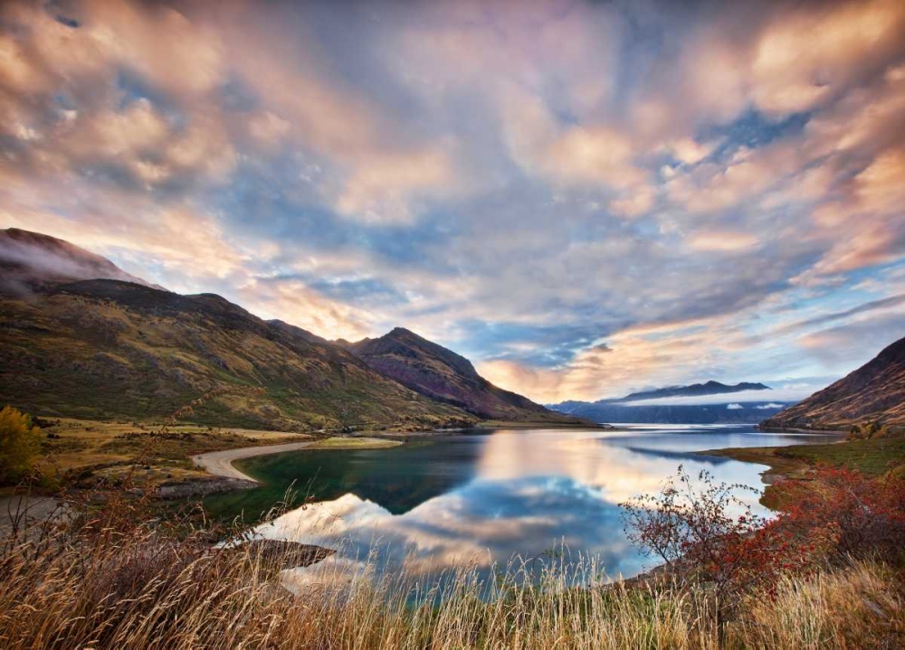 Morning Delight At Lake Hawea art print by Yan Zhang for $57.95 CAD