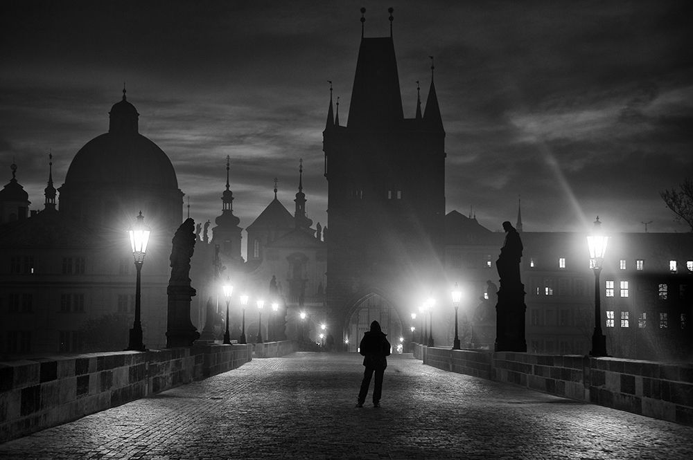 Prague In Black A White art print by Marcel Rebro for $57.95 CAD