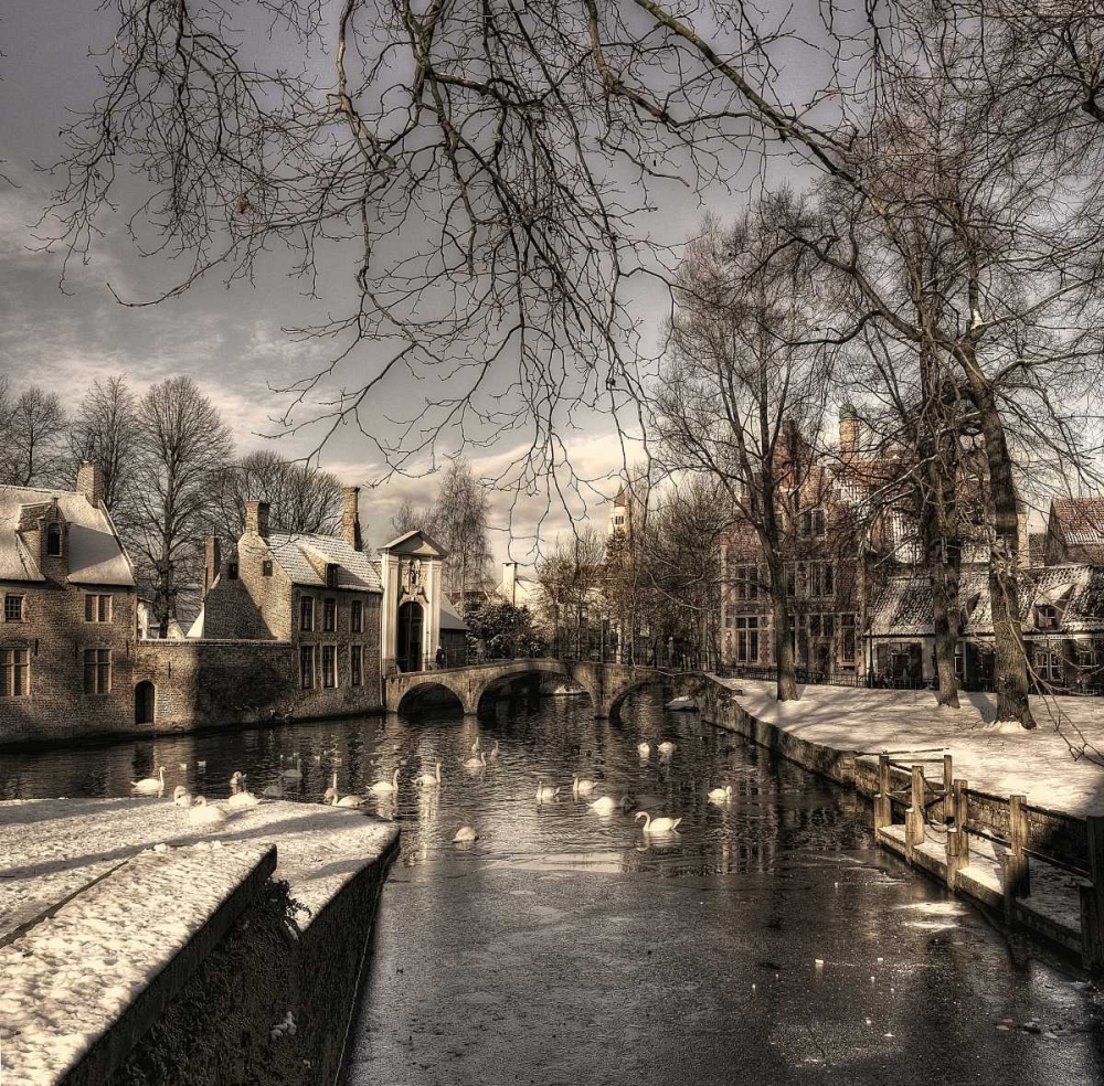 Bruges In Christmas Dress art print by Yvette Depaepe for $57.95 CAD
