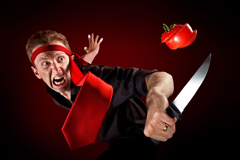 Tomato Ninja art print by Christophe Kiciak for $57.95 CAD