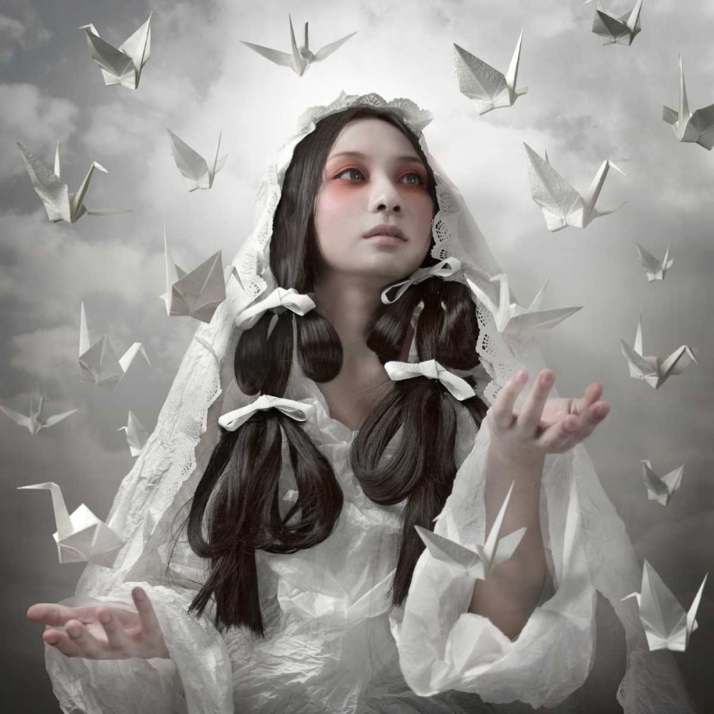 Goddess Of Origami art print by Kiyo Murakami for $57.95 CAD