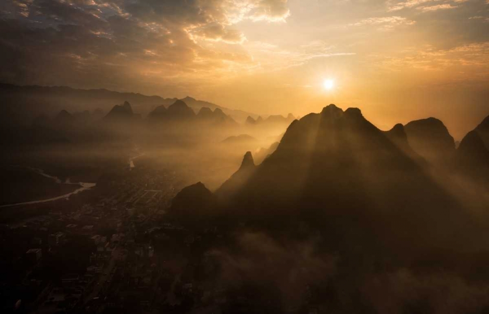 Misty Sunrise art print by Nadav Jonas for $57.95 CAD