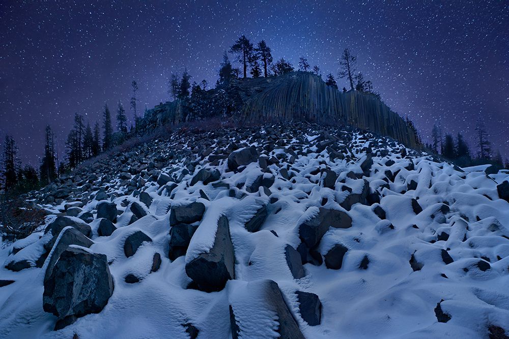 Cold Mountain: Devils Postpile art print by Yan Zhang for $57.95 CAD