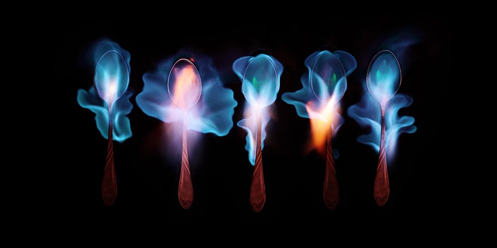 Burning magic potion art print by Floriana Barbu for $57.95 CAD