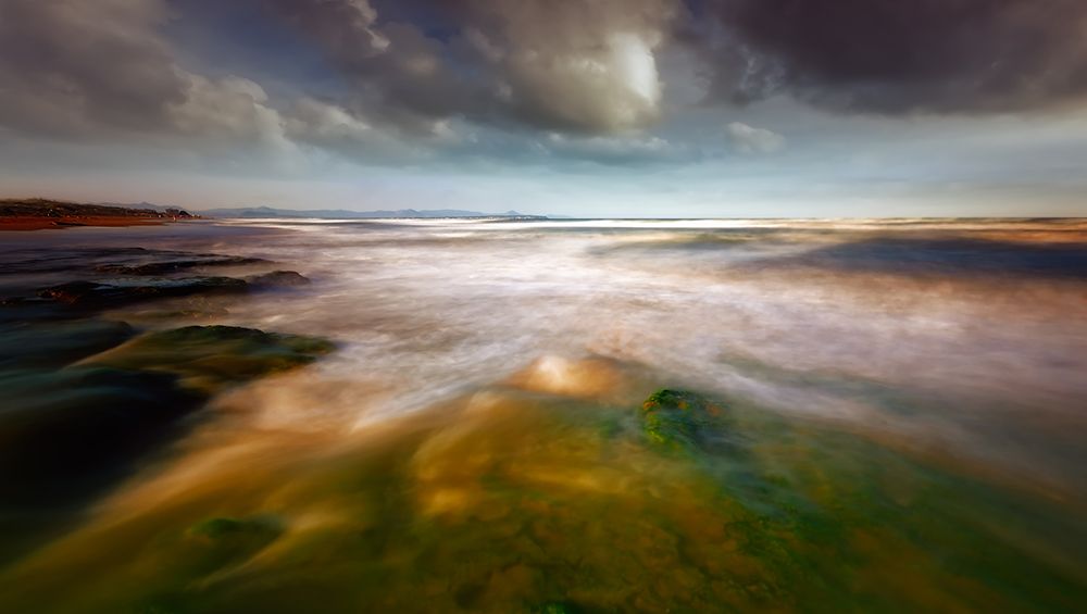 Seaside abstraction art print by Piotr Krol for $57.95 CAD