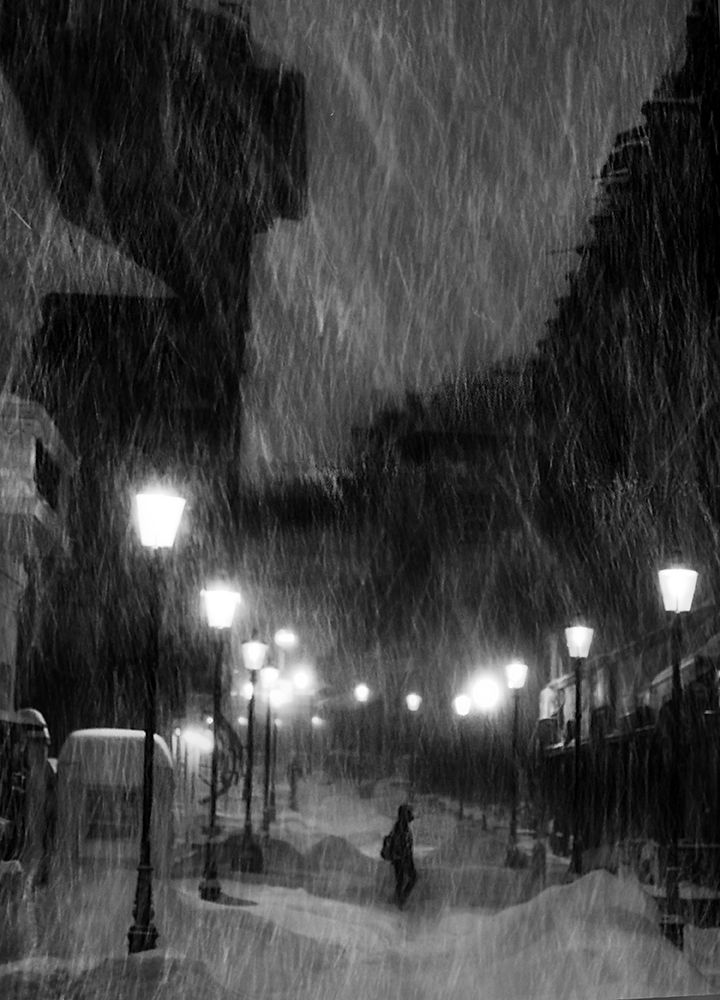 tombe la neige ... art print by Cristian Andreescu for $57.95 CAD