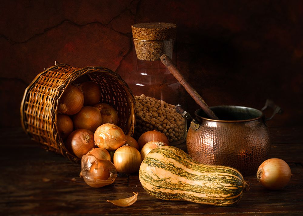 Onions and pumpkin art print by Luiz Laercio for $57.95 CAD