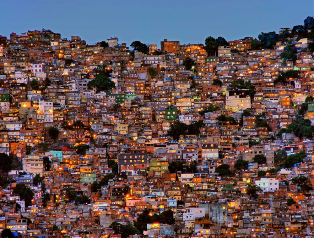 Nightfall In The Favela Da Rocinha art print by Adelino Alves for $57.95 CAD