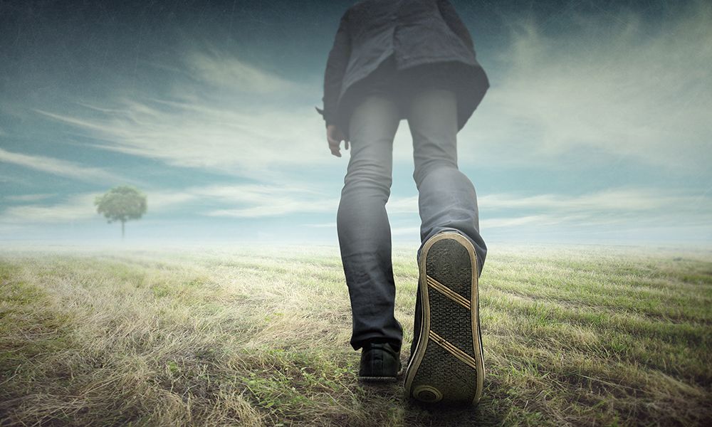 long journey starts from the first step art print by Vladimir Laur for $57.95 CAD