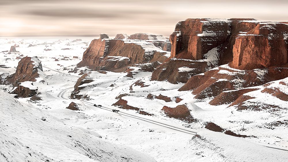 A Ride Through Yardang art print by BJ Yang for $57.95 CAD
