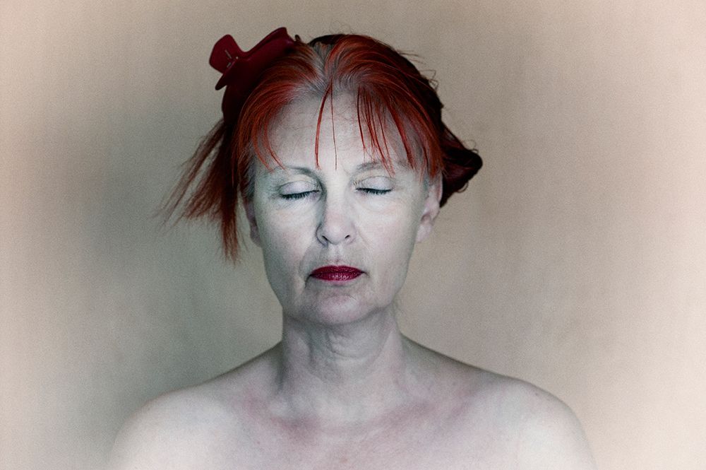 She dreams of Second Spring............ self portrait art print by Angelika Martha Himburg for $57.95 CAD