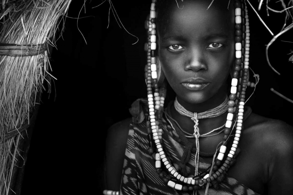 Mursi Girl art print by Hesham Alhumaid for $57.95 CAD