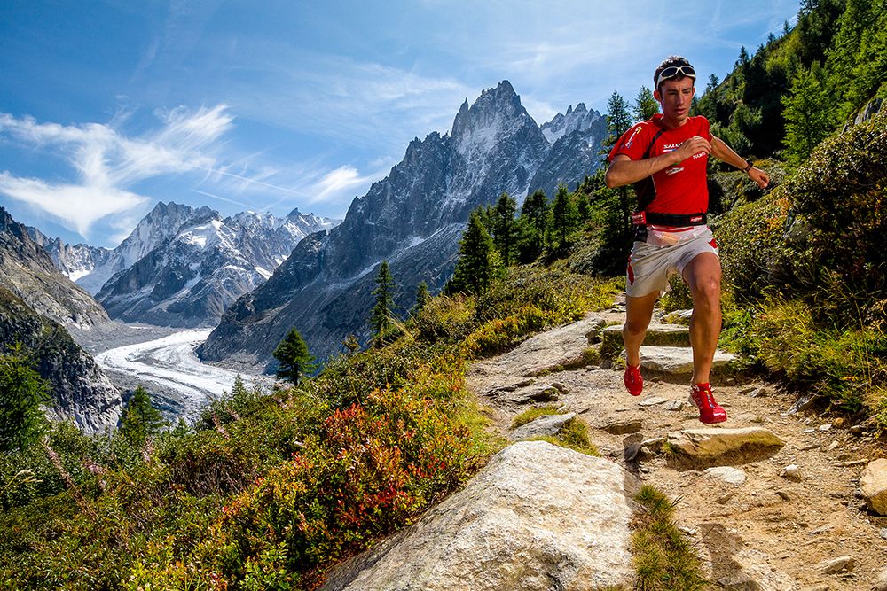 Kilian Jornet training above Montenvers art print by Tristan Shu for $57.95 CAD
