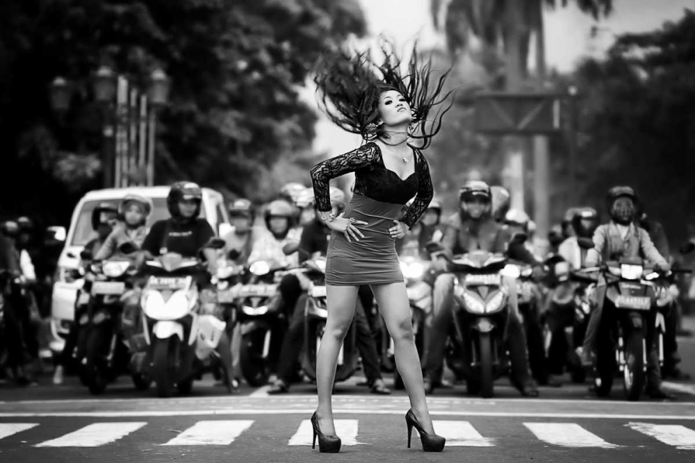 Ignore It, Enjoy Poses On The Streets art print by M. Salim-Bhayangkara for $57.95 CAD