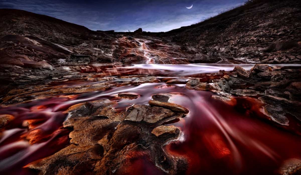 Last Lights In Rio Tinto Iii (Red River) art print by Jesus M. Garcia for $57.95 CAD