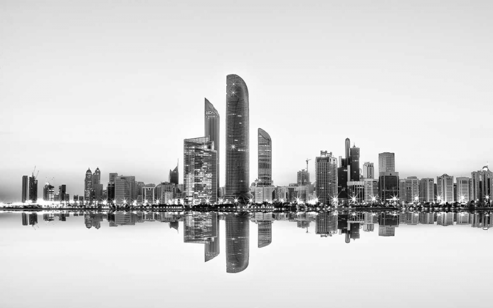 Abu Dhabi Urban Reflection art print by Akhter Hasan for $57.95 CAD