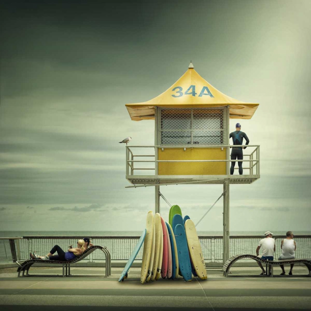 The Life Guard art print by Adrian Donoghue for $57.95 CAD