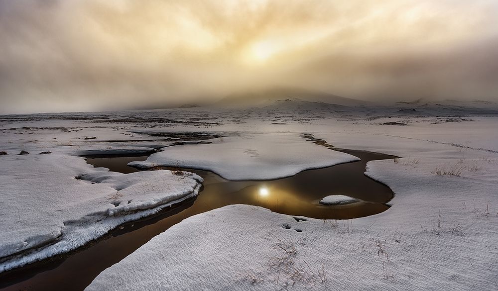 Golden Iceland art print by Javier de la for $57.95 CAD