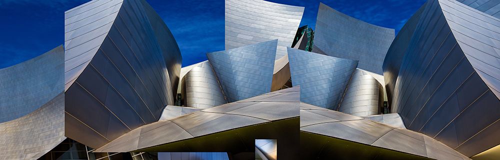 Disney Concert Hall-Montage (Color Version) art print by Ron Jones for $57.95 CAD
